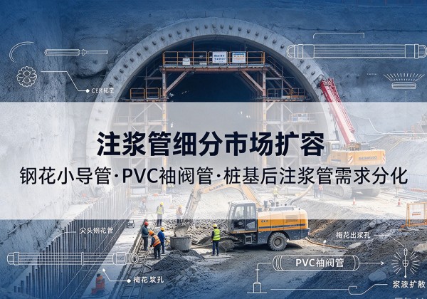 政和注浆管细分市场扩容，隧道钢花小导管、PVC 袖阀管、桩基后注浆管需求分化